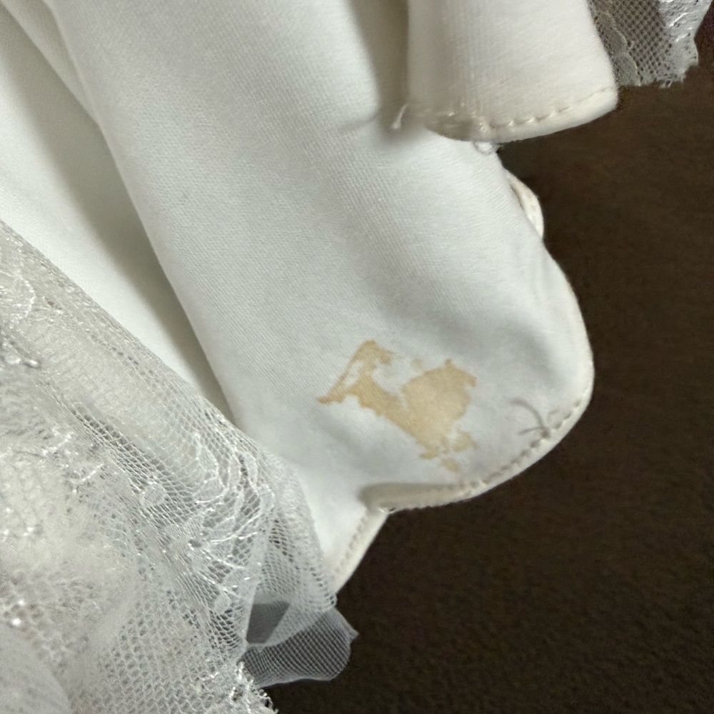Stella York Elegant White Lace Floral Wedding Dress - Picture 8 of 16